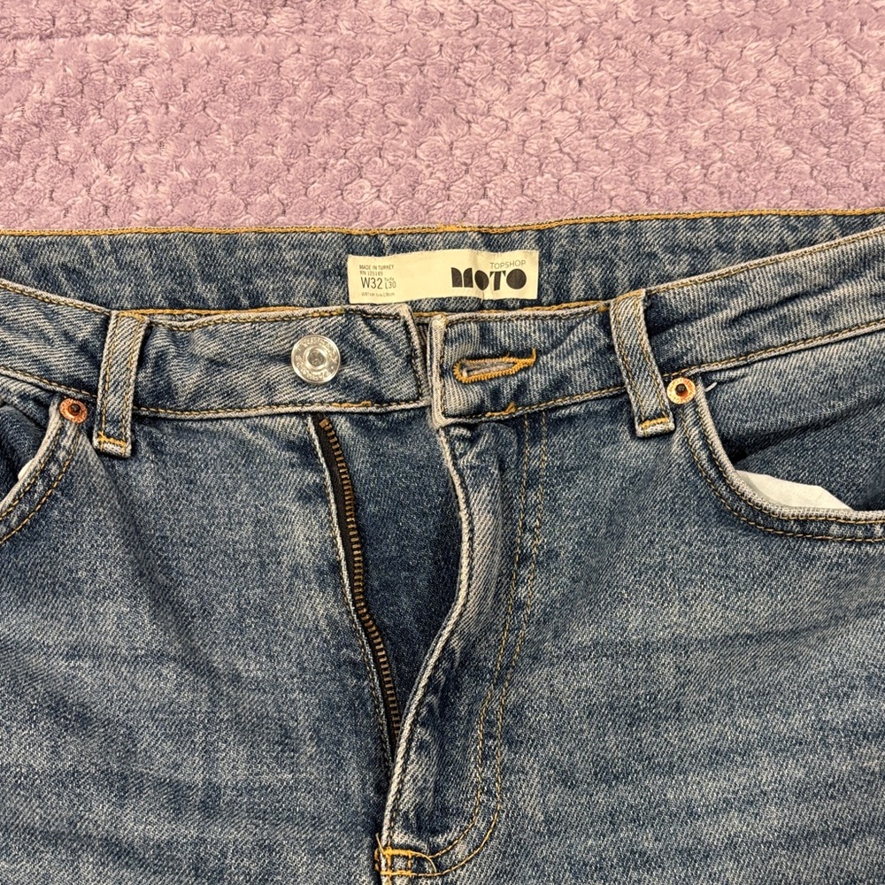 Topshop Moto Blue Denim Jeans